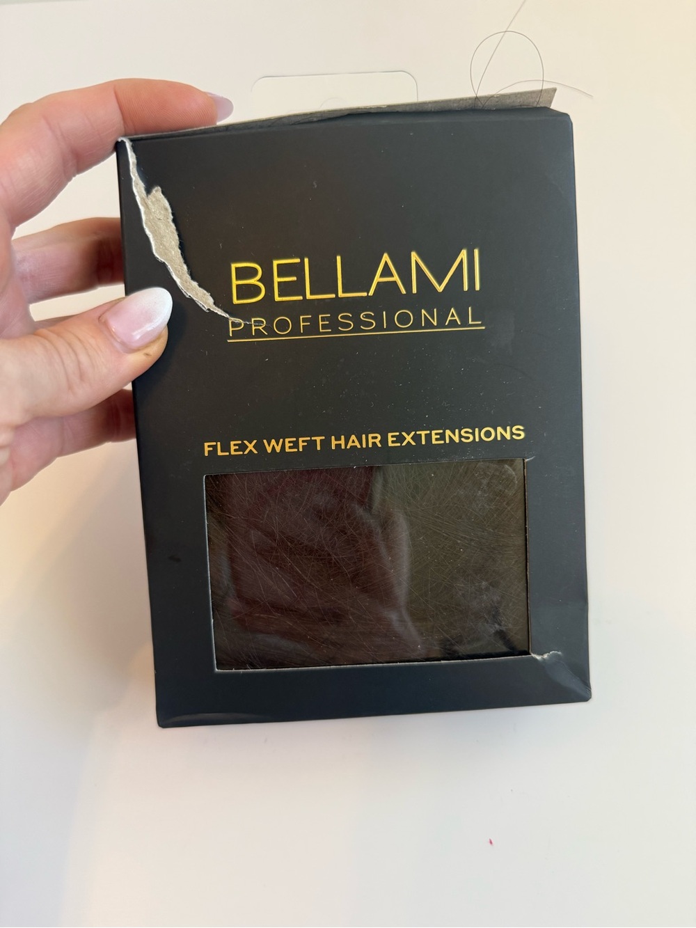BRAND NEW, full weft!BELLAMI 20” Flex Weft Hair Extensions Dark Brown #2